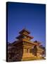 Orion in Sky at Dawn Above Pagoda Temple, Unesco World Heritage Site, Nepal-Don Smith-Stretched Canvas