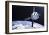 Orion Module in Orbit Above Earth-Stocktrek Images-Framed Art Print