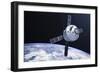 Orion Module in Orbit Above Earth-Stocktrek Images-Framed Art Print