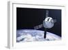 Orion Module in Orbit Above Earth-Stocktrek Images-Framed Art Print