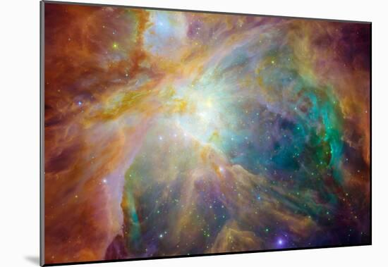 Orion Nebula Space Photo Art Poster Print-null-Mounted Poster