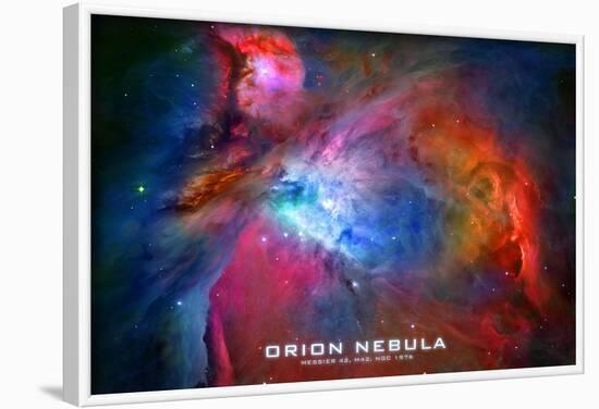 Orion Nebula Text Space Photo Poster Print-null-Framed Poster