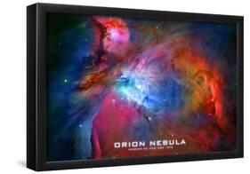 Orion Nebula Text Space Photo Poster Print-null-Framed Poster