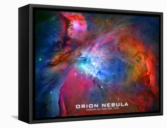 Orion Nebula Text Space Photo Poster Print-null-Framed Stretched Canvas