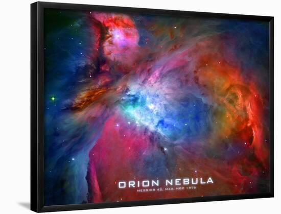 Orion Nebula Text Space Photo Poster Print-null-Framed Poster