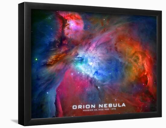 Orion Nebula Text Space Photo Poster Print-null-Framed Poster