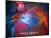 Orion Nebula Text Space Photo Poster Print-null-Mounted Poster