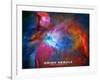 Orion Nebula Text Space Photo Poster Print-null-Framed Art Print