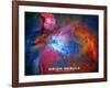 Orion Nebula Text Space Photo Poster Print-null-Framed Art Print