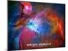 Orion Nebula Text Space Photo Poster Print-null-Mounted Art Print