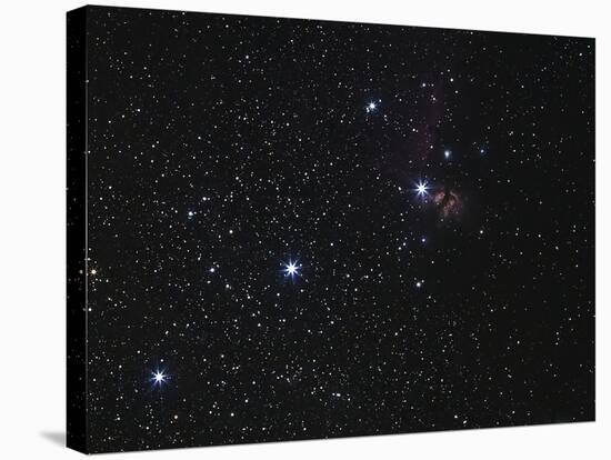 Orion's Belt, Horsehead Nebula And Flame Nebula-Stocktrek Images-Stretched Canvas