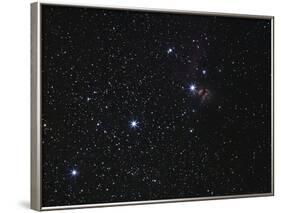 Orion's Belt, Horsehead Nebula And Flame Nebula-Stocktrek Images-Framed Photographic Print