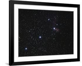 Orion's Belt, Horsehead Nebula And Flame Nebula-Stocktrek Images-Framed Photographic Print