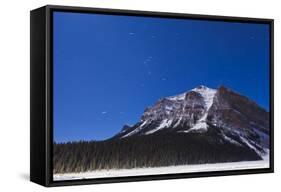 Orion Star Trails Above Mount Fairview, Alberta, Canada-null-Framed Stretched Canvas