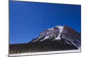 Orion Star Trails Above Mount Fairview, Alberta, Canada-null-Mounted Photographic Print