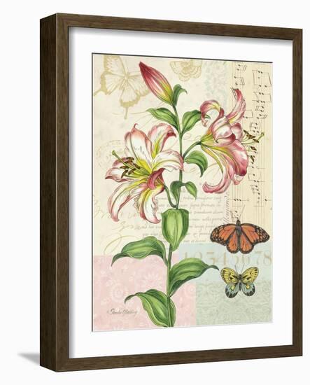 Oripet Lily Collage-Pamela Gladding-Framed Art Print