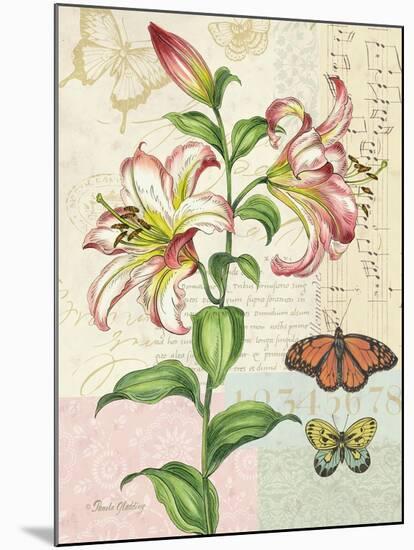 Oripet Lily Collage-Pamela Gladding-Mounted Art Print