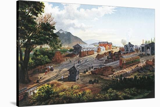Orizaba Station, 1878, Mexico, 19th Century-null-Stretched Canvas