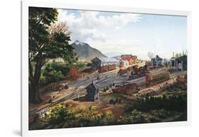 Orizaba Station, 1878, Mexico, 19th Century-null-Framed Giclee Print