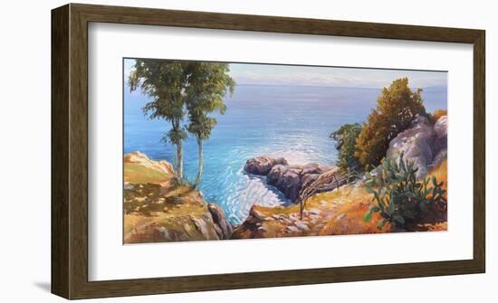 Orizzonte Mediterraneo-Adriano Galasso-Framed Art Print