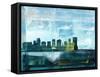 Orlando Abstract Skyline I-Emma Moore-Framed Stretched Canvas