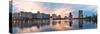 Orlando Downtown Lake Eola Panorama with Urban Buildings and Reflection-Songquan Deng-Stretched Canvas
