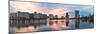 Orlando Downtown Lake Eola Panorama with Urban Buildings and Reflection-Songquan Deng-Mounted Photographic Print