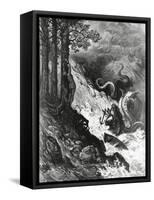 Orlando Fights Against the Orc, from the Frenzy of Orlando-Paul Jonnard-Framed Stretched Canvas