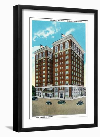 Orlando, Florida - Angebilt Hotel Exterior-Lantern Press-Framed Art Print