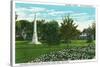 Orlando, Florida - Eola Park Confederate Monument, Petunia Flowerbeds-Lantern Press-Stretched Canvas