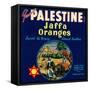 Orlando, Florida, Genuine Palestine Brand Jaffa Orange Label-Lantern Press-Framed Stretched Canvas