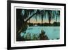 Orlando, Florida - Lake Copeland Scene-Lantern Press-Framed Premium Giclee Print