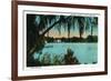 Orlando, Florida - Lake Copeland Scene-Lantern Press-Framed Art Print