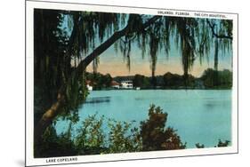 Orlando, Florida - Lake Copeland Scene-Lantern Press-Mounted Art Print