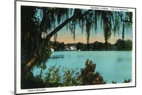 Orlando, Florida - Lake Copeland Scene-Lantern Press-Mounted Art Print