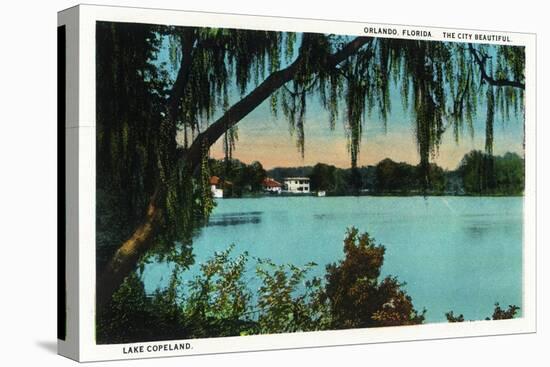 Orlando, Florida - Lake Copeland Scene-Lantern Press-Stretched Canvas