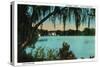 Orlando, Florida - Lake Copeland Scene-Lantern Press-Stretched Canvas
