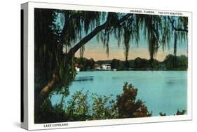 Orlando, Florida - Lake Copeland Scene-Lantern Press-Stretched Canvas