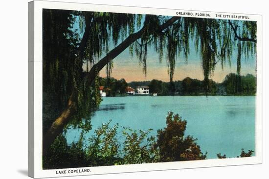 Orlando, Florida - Lake Copeland Scene-Lantern Press-Stretched Canvas