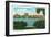 Orlando, Florida - Lake Eola View of the City Skyline-Lantern Press-Framed Art Print