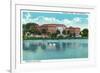 Orlando, Florida - Memorial High School Exterior-Lantern Press-Framed Premium Giclee Print