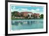 Orlando, Florida - Memorial High School Exterior-Lantern Press-Framed Premium Giclee Print