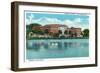 Orlando, Florida - Memorial High School Exterior-Lantern Press-Framed Art Print