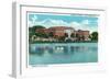 Orlando, Florida - Memorial High School Exterior-Lantern Press-Framed Art Print