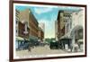 Orlando, Florida - Orange Avenue North from Pine Street-Lantern Press-Framed Art Print