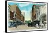 Orlando, Florida - Orange Avenue North from Pine Street-Lantern Press-Framed Stretched Canvas