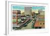 Orlando, Florida - Orange Avenue North Scene-Lantern Press-Framed Art Print