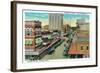 Orlando, Florida - Orange Avenue North Scene-Lantern Press-Framed Art Print