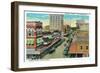 Orlando, Florida - Orange Avenue North Scene-Lantern Press-Framed Art Print