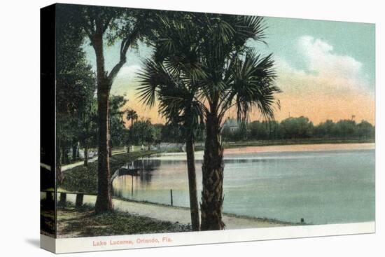 Orlando, Florida - Scenic View of Lake Lucerne-Lantern Press-Stretched Canvas